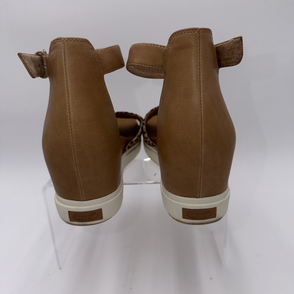 Dr Scholl's Women's Tan Wedge Sandals Show Off Ankle Straps Brown Sz 10 M - Picture 6 of 12